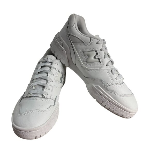 New Balance 550 GSB550WW White Leather Sneakers Casual Athletic Boys Size 6 - Picture 5 of 11